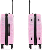 DUKAP DKINC00M-PNK Hardside Suitcase – 24 Inch, Pink – Pink / 24 Inch – product detail