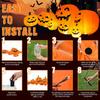 GIGALUMI 10177 7.5-Foot Halloween Pumpkin Inflatable – Yellow – product detail