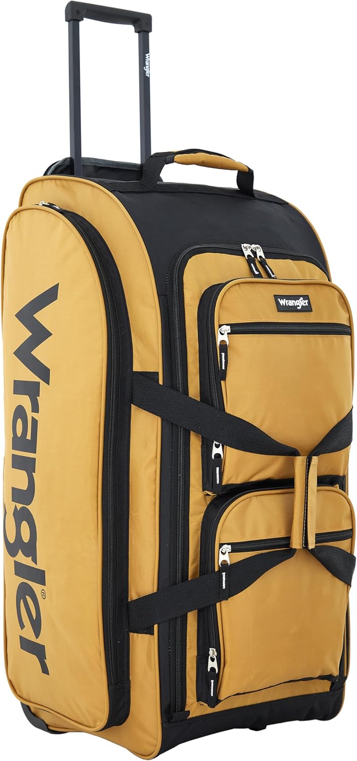 Wrangler Wesley 30-Inch Rolling Duffel Bag – Ambergold – product detail