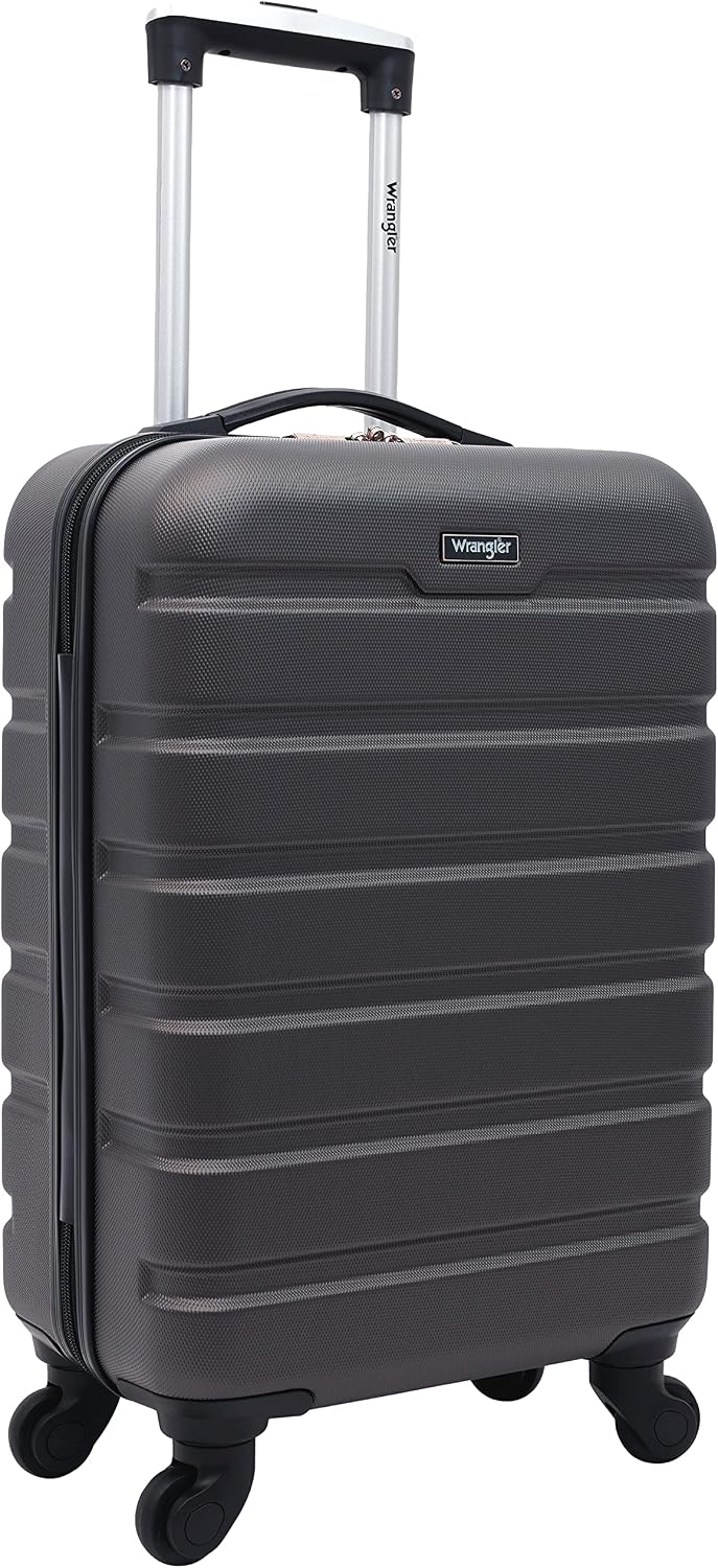 Wrangler Hardside Spinner Carry-On Suitcase – Charcoal – product detail