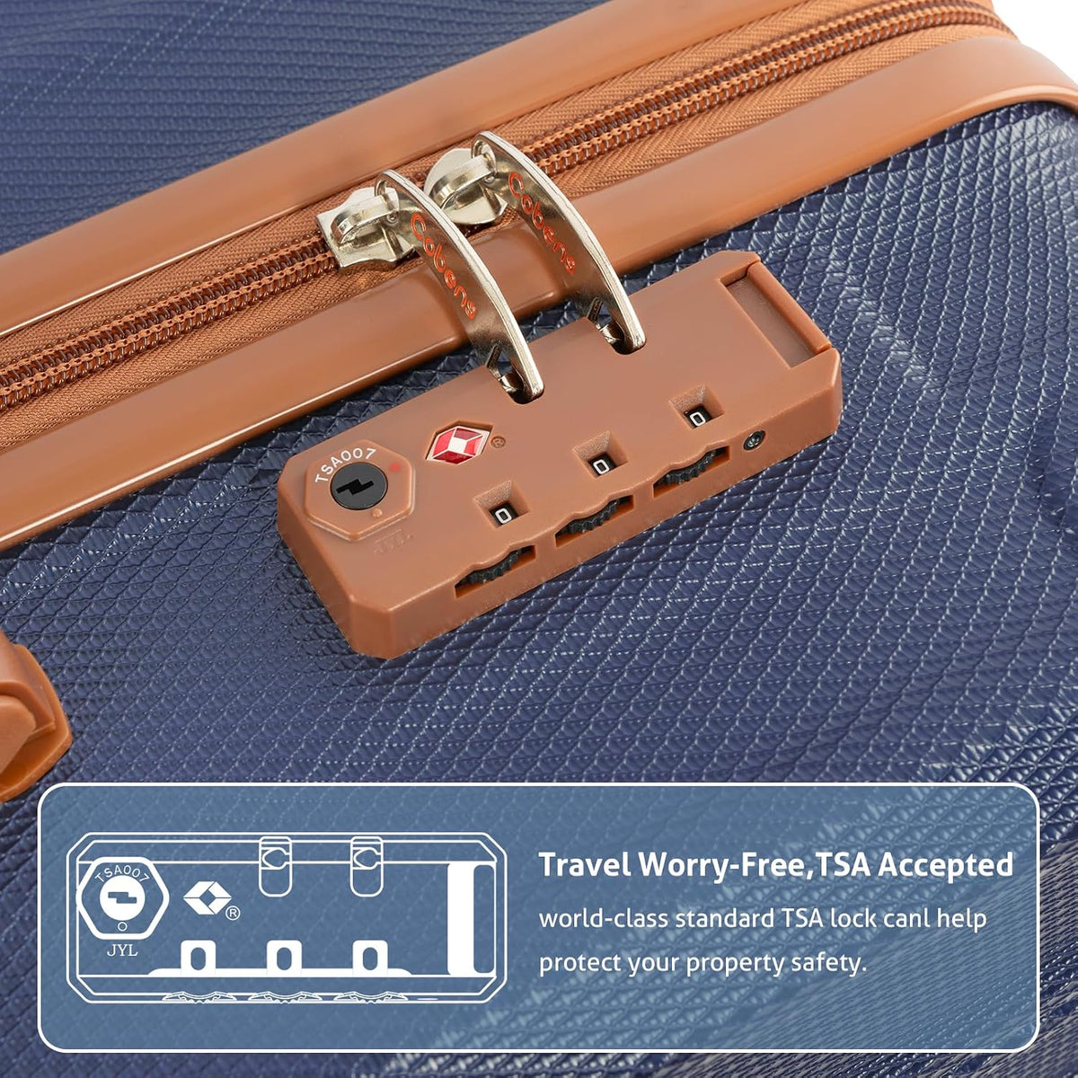 Cobens HLG-5PCS-PorscheBlue Luggage Set – 5 Piece Sets (20/24/28/DB/TB), Blue – Blue / 5 Piece Sets (20/24/28/DB/TB) – product detail