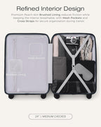 Coolife CLUS01001 Hardside Luggage Set – 3-Piece Set (20/24/28), Navy – Navy / 3-Piece Set (20/24/28) – product detail