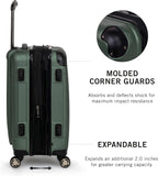 Kenneth Cole REACTION 5707206C Hardside Carry-On Suitcase – 20-Inch Carry On, Cilantro – Cilantro / 20-Inch Carry On – product detail