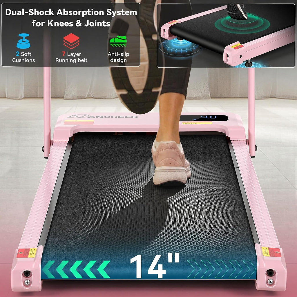 ANCHEER Under-Desk Walking Treadmill – Pink Rose Gold – product detail