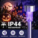 GIGALUMI 11762 Halloween Solar Pathway Stake Lights – 12 pack, Purple – Purple / 12 pack – product detail