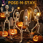 wymulot 2-Pack 40-Inch Posable Halloween Skeletons – 2 Pack 40 Inches Halloween Skeleton – product detail