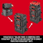 CRAFTSMAN CMST60420 VERSASTACK XL Rolling Storage Tower with Adapter – Black, Red – product detail