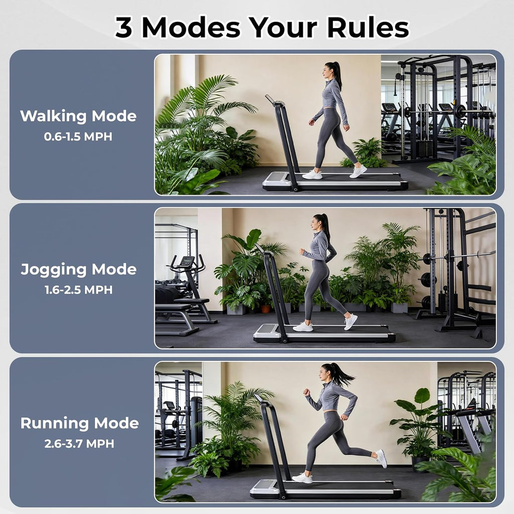 KMFurnila PBJ-FS01-SR2 Walking Treadmill – Steel Silver – product detail