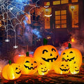 TISEJOY 9077 7.5-Foot Halloween Pumpkin Inflatable – Yellow