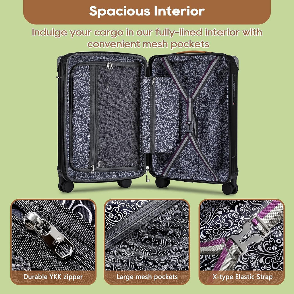 Joyway TR014 Luggage Set – Carry-On 20-Inch Handbag, Black – Black / Carry-On 20-Inch Handbag – product detail