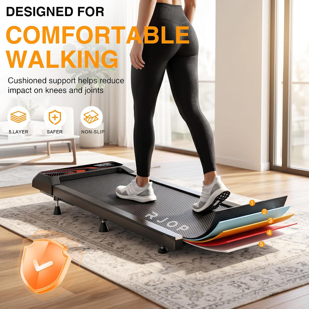 RJOP N4054 Under-Desk Walking Treadmill – Black-Red – product detail