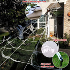 OCATO HF2106006 200-Inch Halloween Web & 59-Inch Spider Decoration Set – 200", Black – Black / 200" – product detail