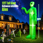 zukakii QM-WS-026 12-Foot Halloween Alien Inflatable – green – product detail