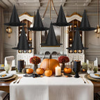Helimoto 6-Piece Hanging Halloween Witch Hat Set – Black – product detail