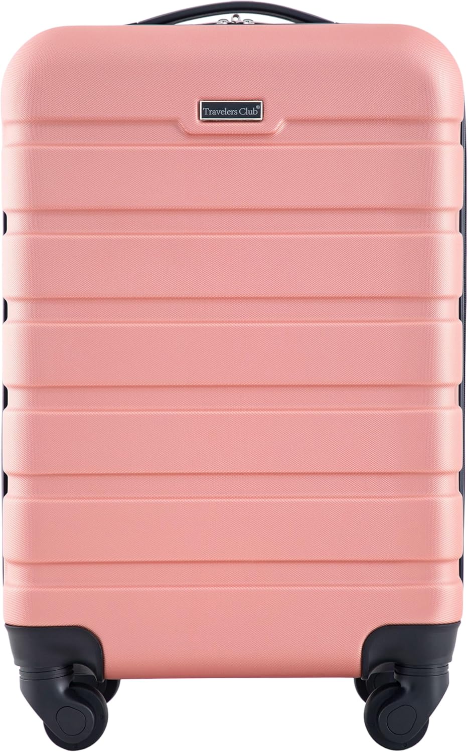 Travelers Club Carry-On Suitcase – 22-Inch, Rose Gold