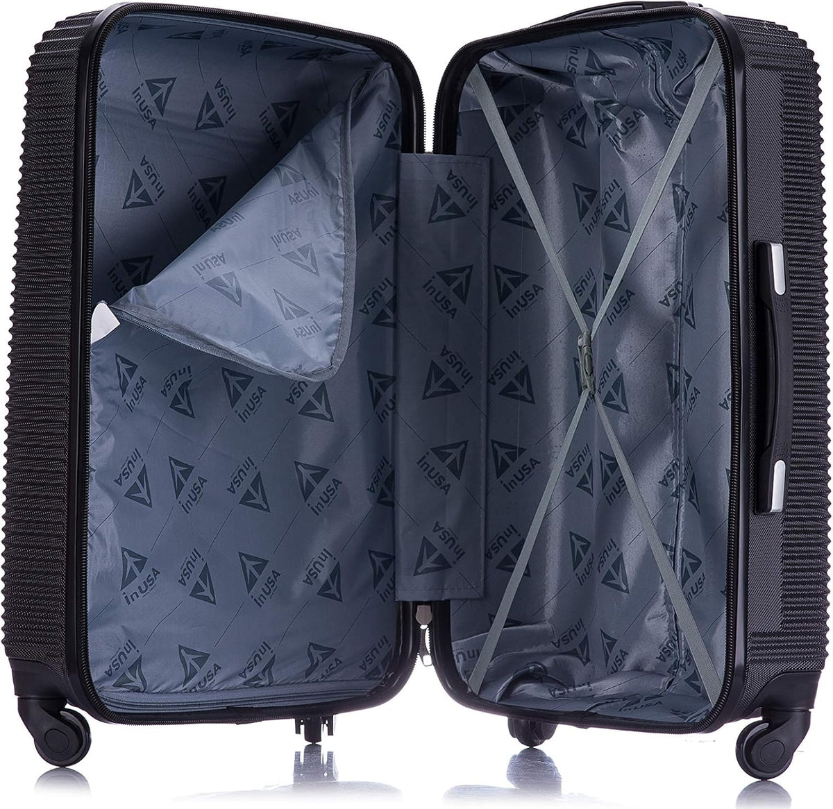InUSA IUROY00L-BLK Hardside Suitcase – 28 Inch (L), Black – Black / 28 Inch (L) – product detail