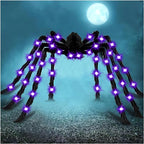 Cherislpy 78-Inch Lighted Halloween Spider Decoration – Multicolor