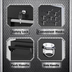 INTERGREAT 8-Drawer Rolling Tool Chest with Detachable Top – 8 Drawers, Black – Black / 8 Drawers – product detail