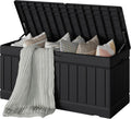 Devoko Resin Deck Storage Box, Black, 78 Gallon