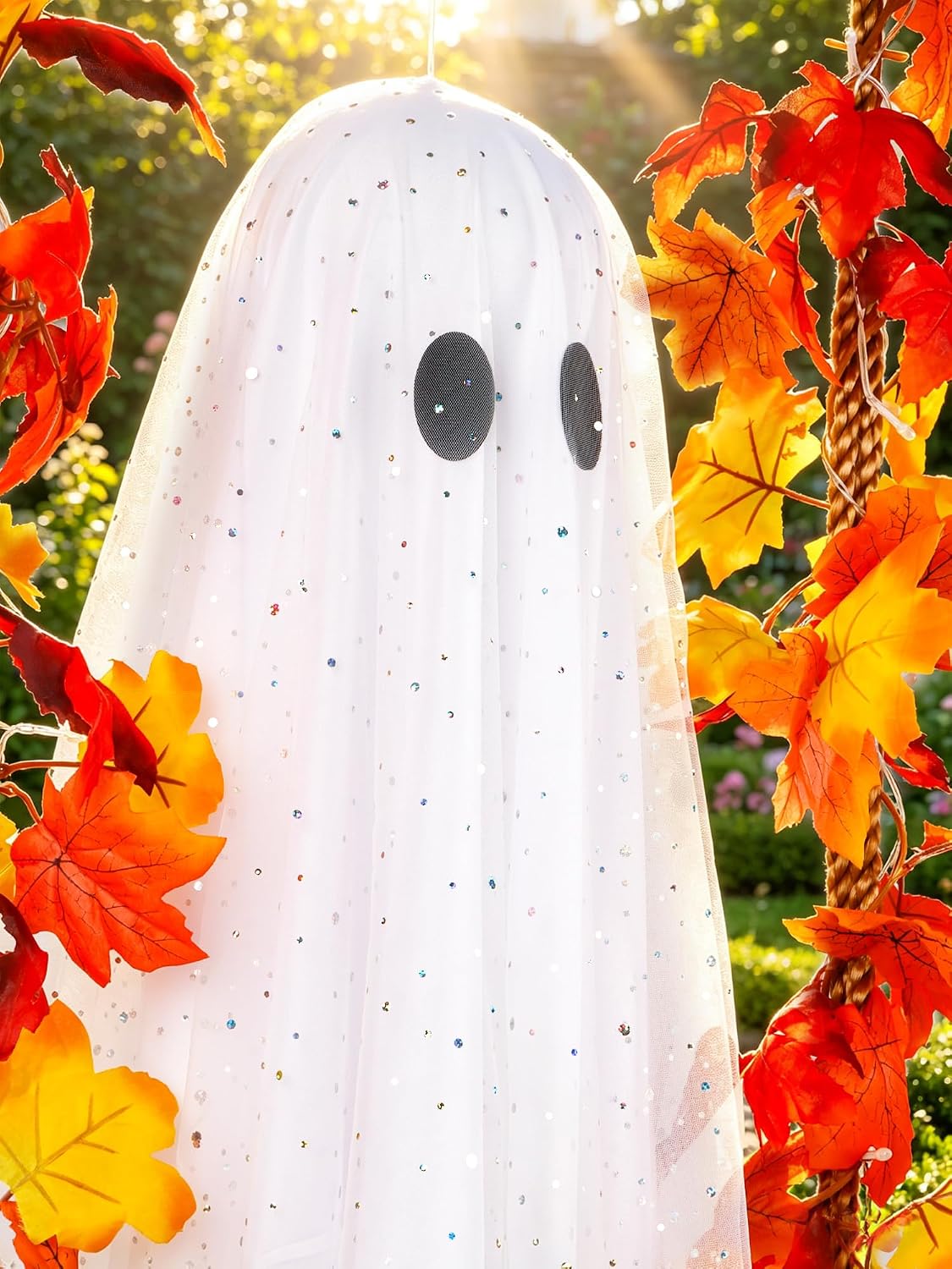 AYGXU SG-1 Lighted Halloween Ghost with Maple Leaf Swing – swing ghost – product detail