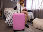 DUKAP DKINC00M-PNK Hardside Suitcase – 24 Inch, Pink – Pink / 24 Inch – product detail