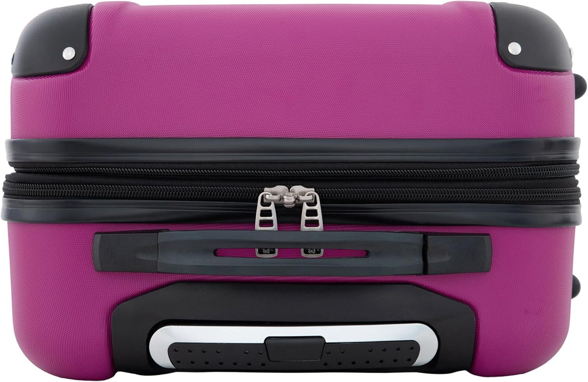 Travelers Club Hardside Carry-On Suitcase – 1-Piece (22" Carry-On), Fuchsia – Fuchsia / 1-Piece (22" Carry-On) – product detail
