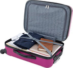 Travelers Club Hardside Carry-On Suitcase – 1-Piece (22" Carry-On), Fuchsia – Fuchsia / 1-Piece (22" Carry-On) – product detail