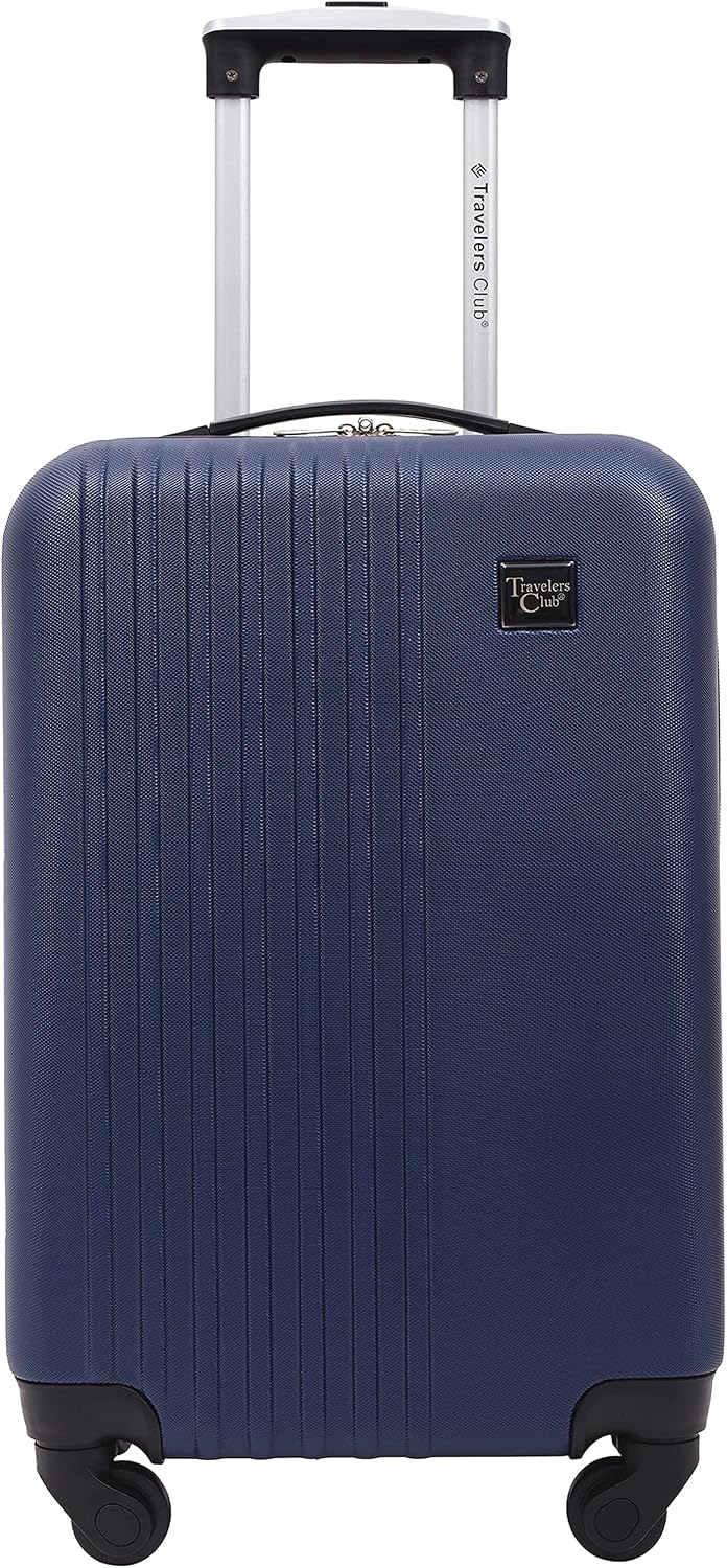 Travelers Club TBF-A1620-410 Suitcase – 1-Piece (20-Inch), Navy Blue – Navy Blue / 1-Piece (20-Inch) – product detail