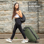 OLIXIS OLXLX-20IN Hardside Carry-On Suitcase – 20 IN, Olive Green – Olive Green / 20 IN – product detail
