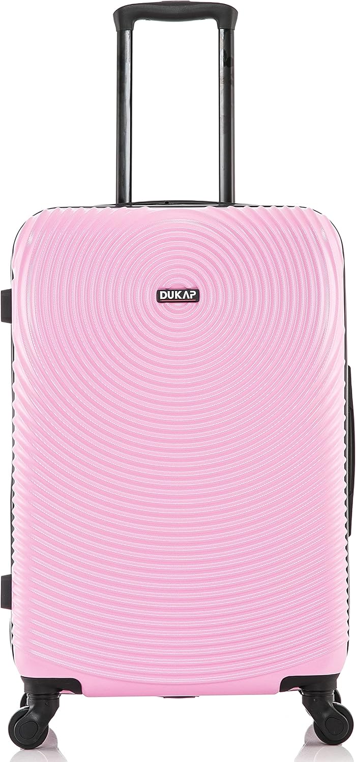 DUKAP DKINC00M-PNK Hardside Suitcase – 24 Inch, Pink – Pink / 24 Inch – product detail