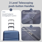 Rosamo Hardside Luggage Set – CharmBlue – product detail