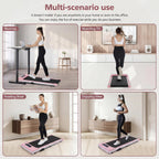 FUNMILY Under-Desk Walking Treadmill – Pink – product detail