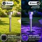 GIGALUMI 11762 Halloween Solar Pathway Stake Lights – 12 pack, Purple – Purple / 12 pack – product detail