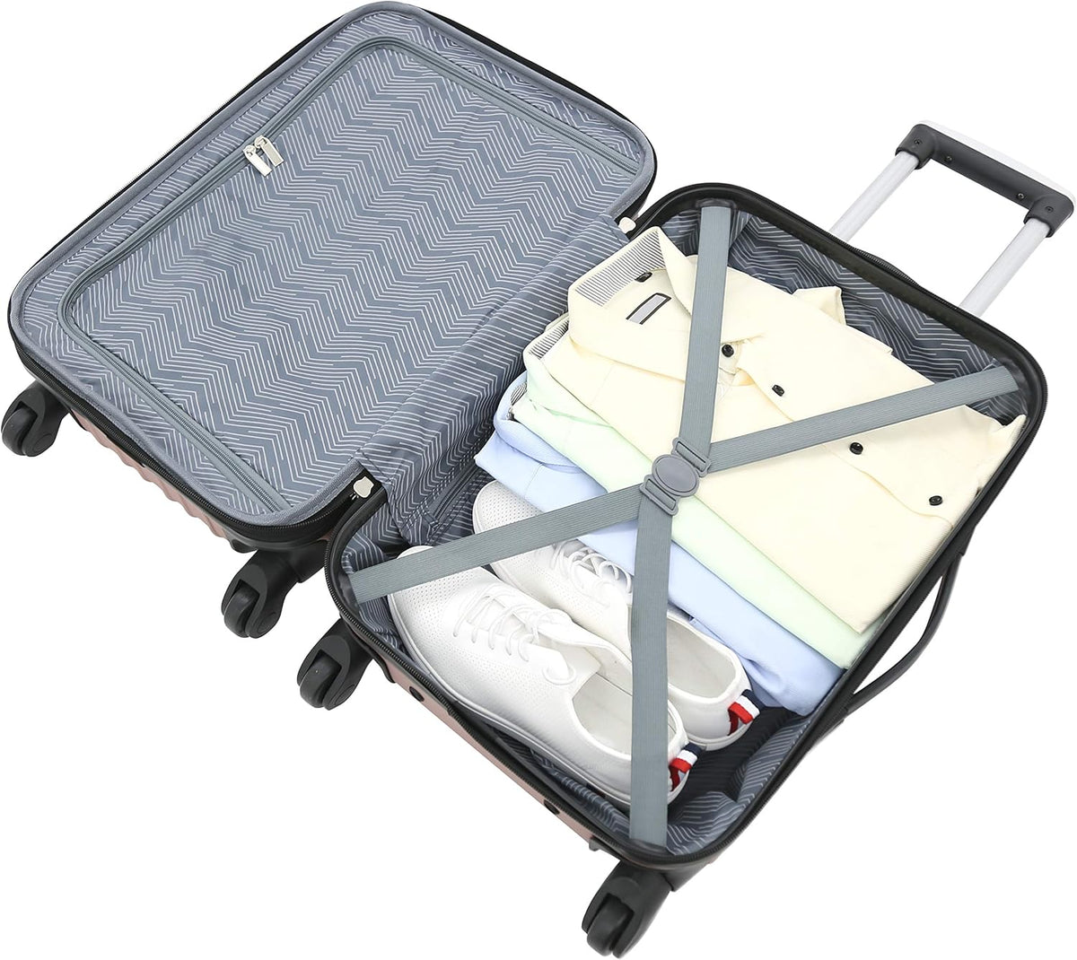 Travelers Club T-55504-670 Hardside Luggage Set – 4-Piece Set, Rose Gold – Rose Gold / 4-Piece Set – product detail