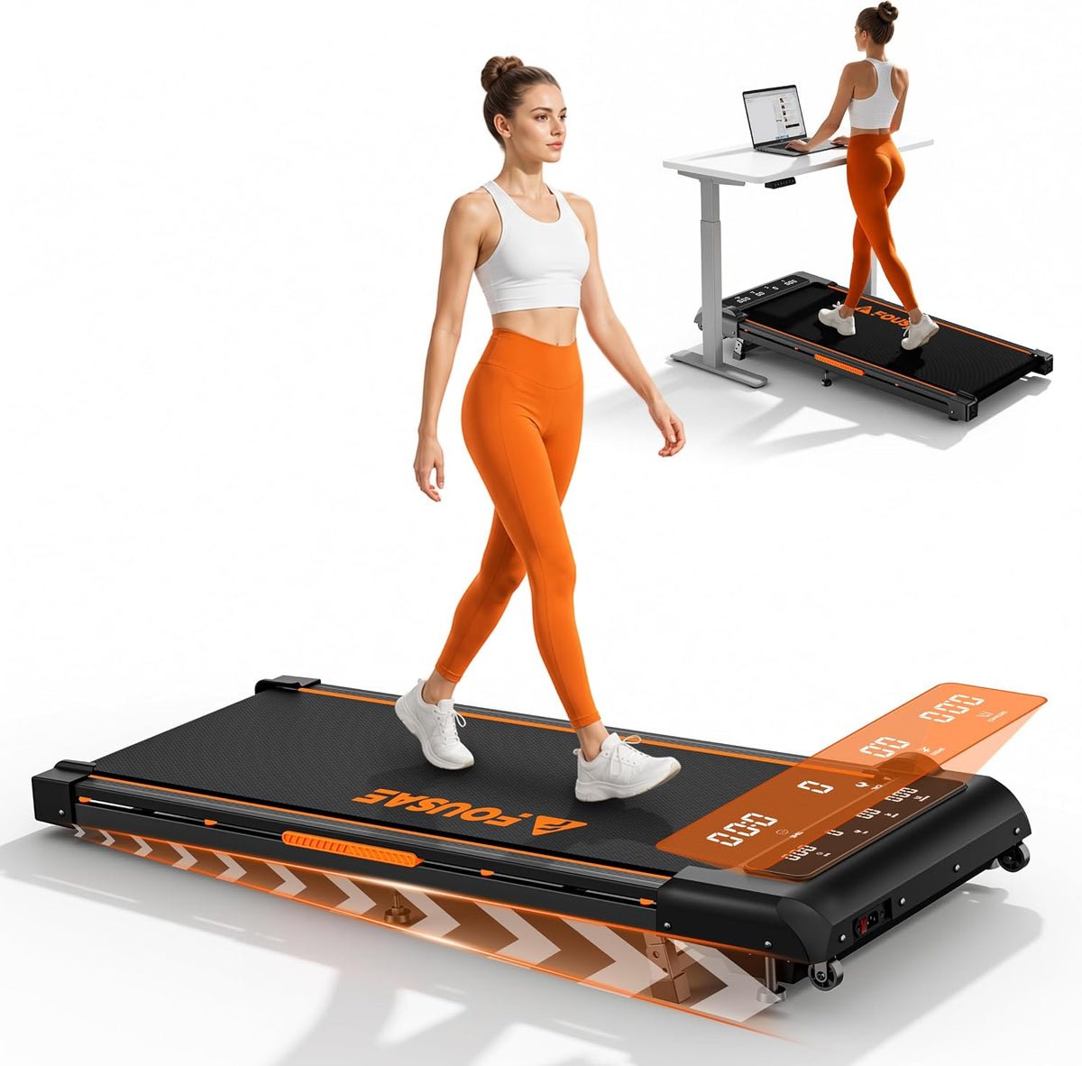 FOUSAE X Under-Desk Walking Treadmill