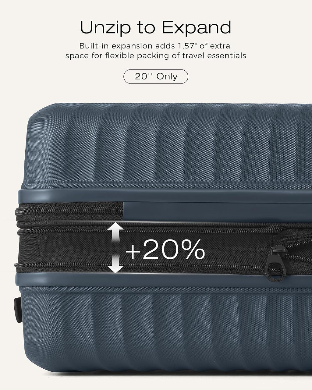 Coolife CLUS01001 Hardside Luggage Set – 3-Piece Set (20/24/28), Navy – Navy / 3-Piece Set (20/24/28) – product detail