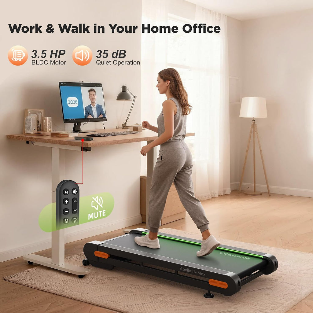 VITALWALK Apollo 11 Walking Treadmill – Grey – Grey / X-Large – product detail