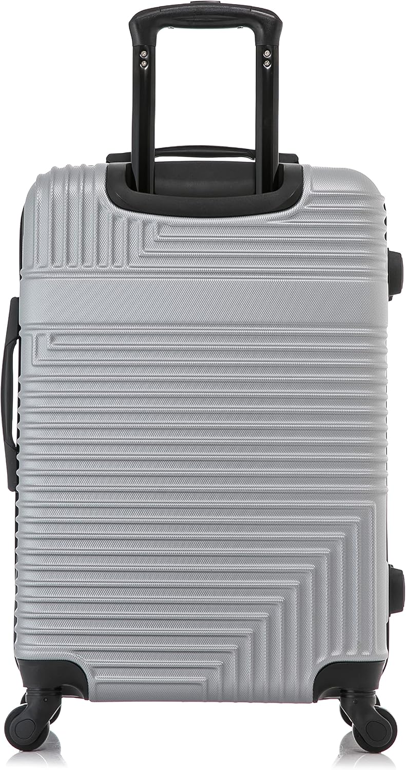 InUSA IURES00M-SIL Hardside Suitcase – 24 Inch, Silver – Silver / 24 Inch – product detail