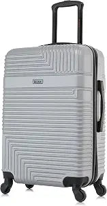 InUSA IURES00M-SIL Hardside Suitcase – 24 Inch, Silver