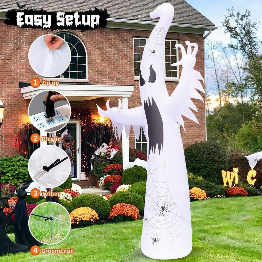 GOOSH 69259-12-A 12-Foot Halloween Ghost Inflatable – red – product detail