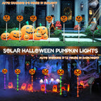 SANJICHA SJC-Pumpkin Solar Halloween Pumpkin Path Lights – 12 Pack, Orange Purple and Green – 12 Pack / Orange Purple and Green – product detail