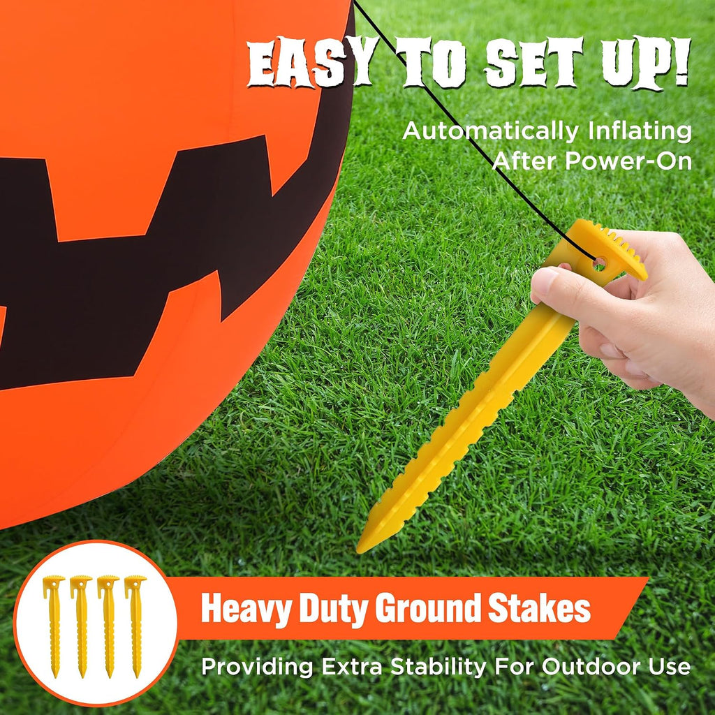 ZPISF Pumpkin Inflatable - 001 10-Foot Halloween Pumpkin Inflatable – 10 FT Giant Pumpkin – product detail