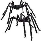 JOYIN 10871 2-Pack Hairy Halloween Spider Decorations – 59inch, Black