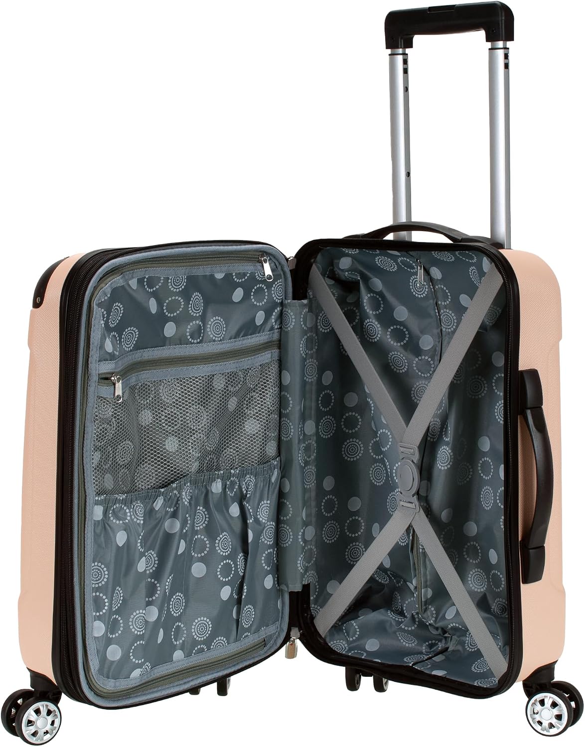 Rockland F1901-CHAMPAGNE Hardside Carry-On Suitcase – Carry-on 20", Beige – Beige / Carry-on 20" – product detail