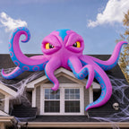 JOYIN 18672 10-Foot Halloween Octopus Inflatable – Blue-tentacled Octopus – product detail