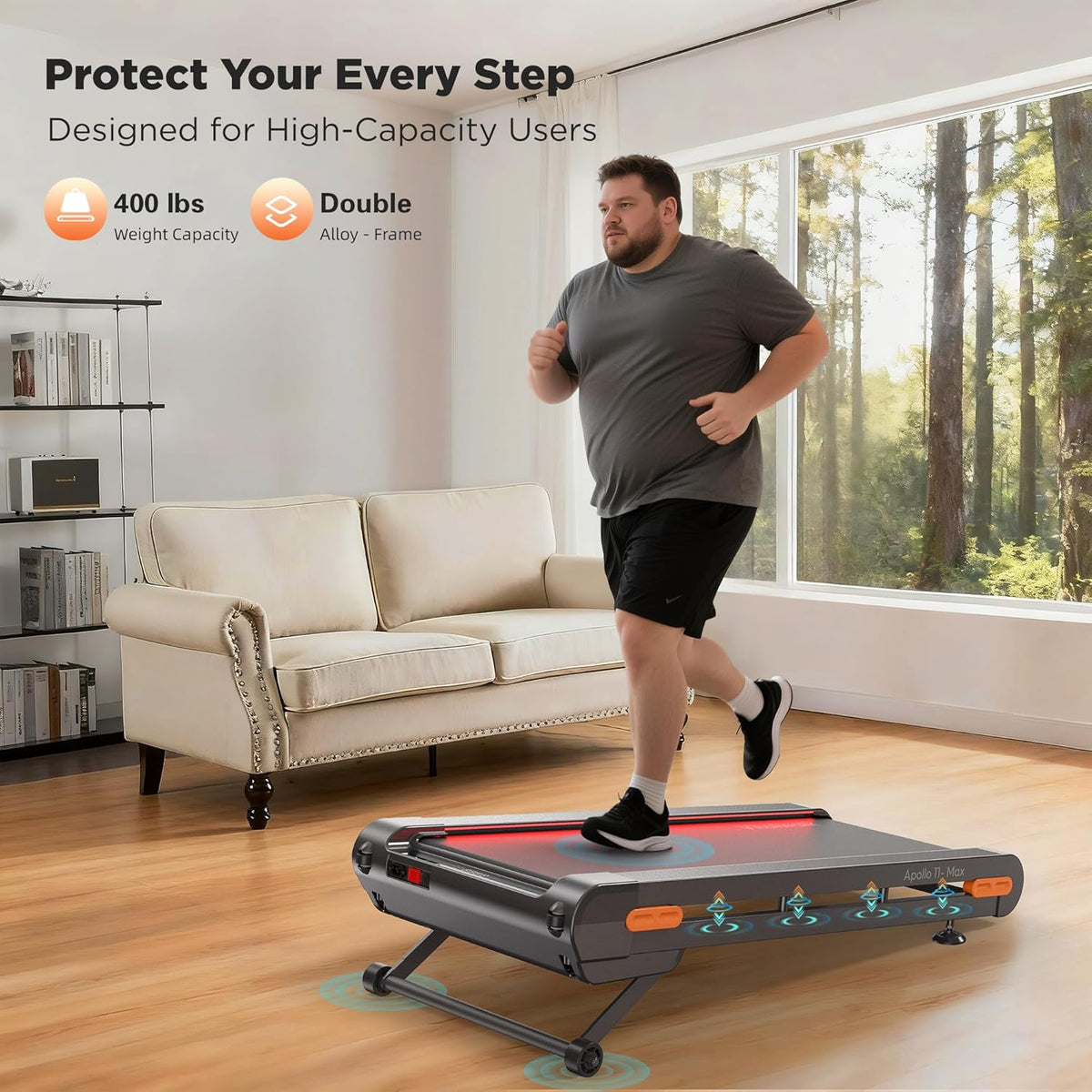 VITALWALK Apollo 11 Walking Treadmill – Grey – Grey / X-Large – product detail