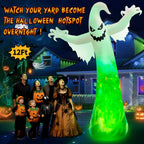 zukakii QM-WS-021 12-Foot Halloween Ghost Inflatable – White – product detail