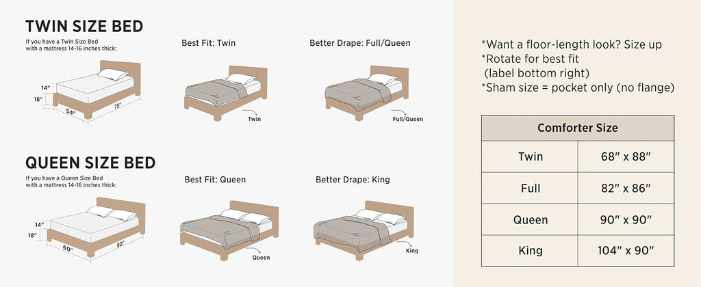 Bedsure Brown Gingham Queen Comforter Set, 3 Pieces