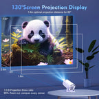MAGCUBIC HY300Pro Portable 720p Projector, White