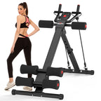 RELIFESPORTS Foldable Ab Machine with LCD Monitor and Resistance Bands - detail 1